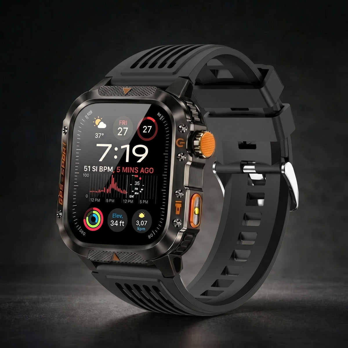 Novex™ Titan X2 Pro - Rugged GPS Smartwatch