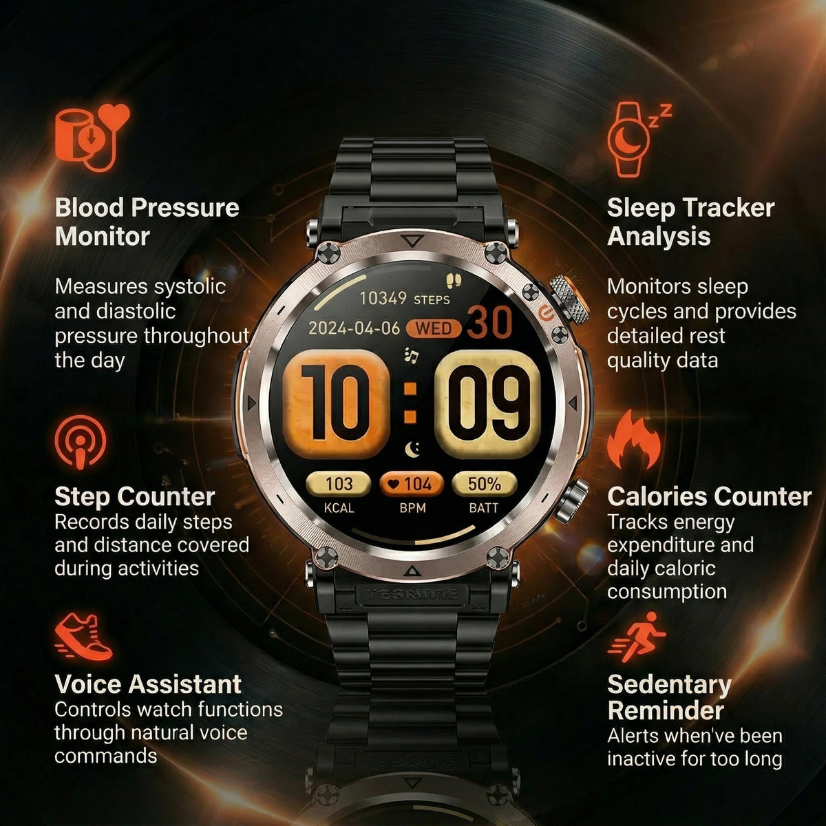 Novex™ Titan X3 Pro - Rugged GPS Smartwatch